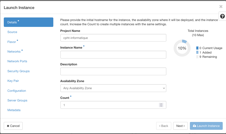 01-user-quick-start-openstack-lauch-instance